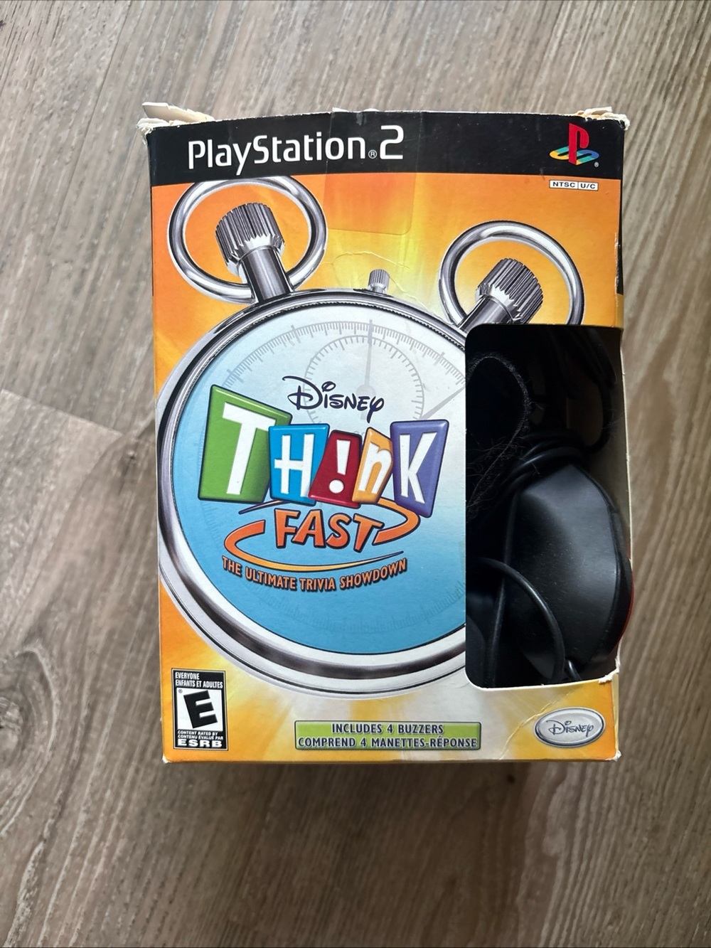 Disney Think Fast PlayStation 2 Game with Controllers